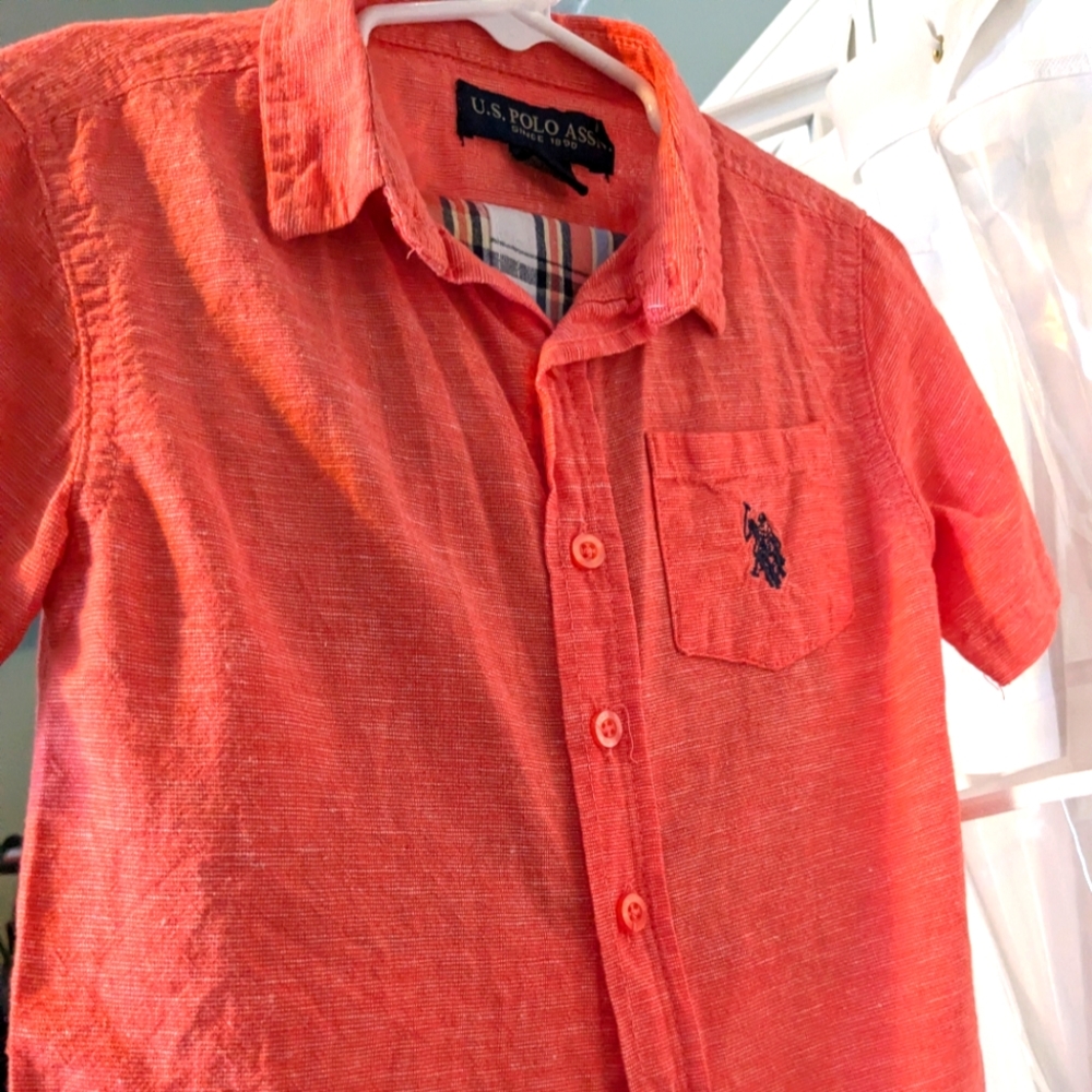Little boys polo short set